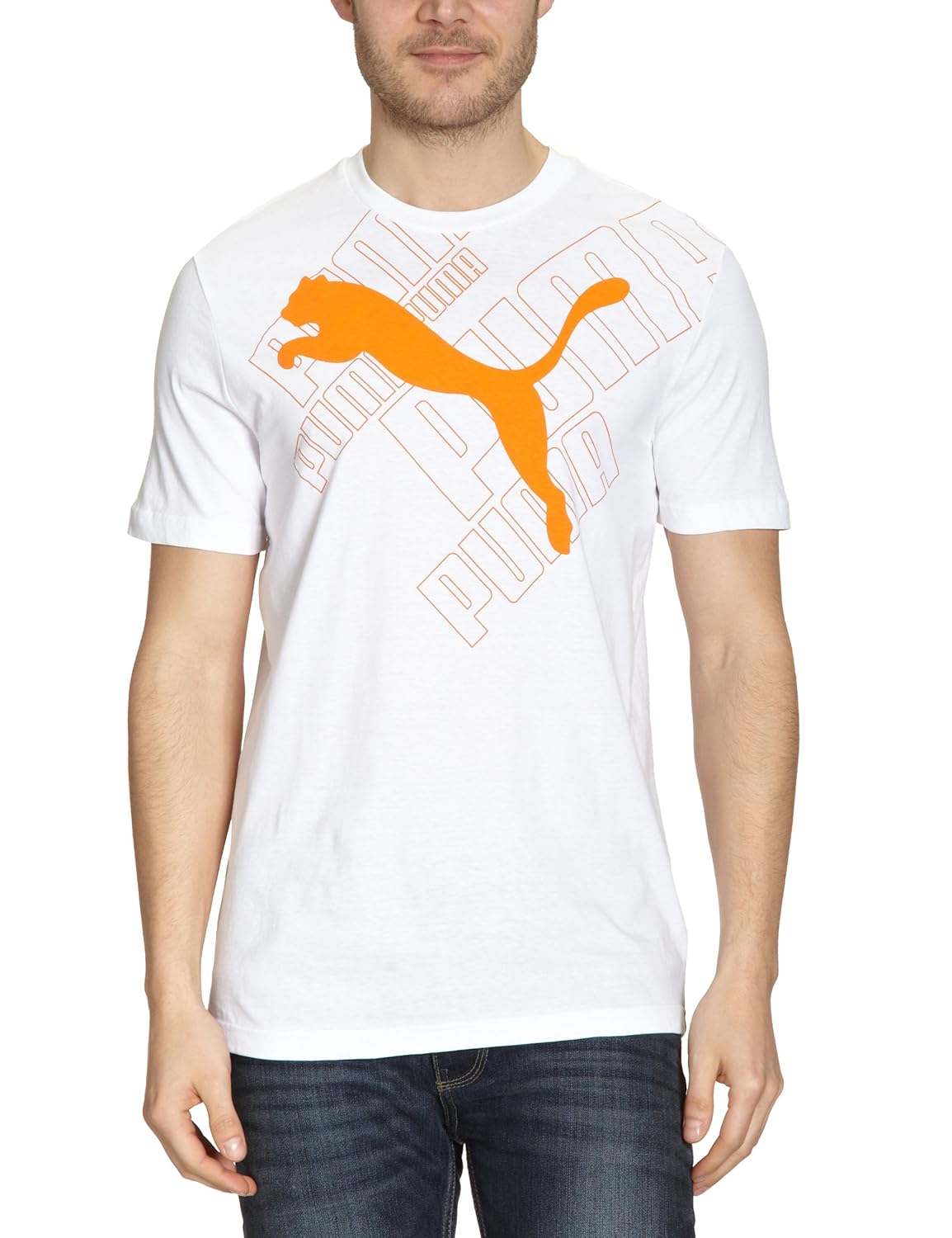 magliette puma bambino arancione