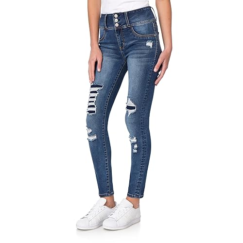 WallFlower Women's Sassy Skinny High-Rise Insta Soft Juniors Jeans (Standard and Plus), Ashton, 11