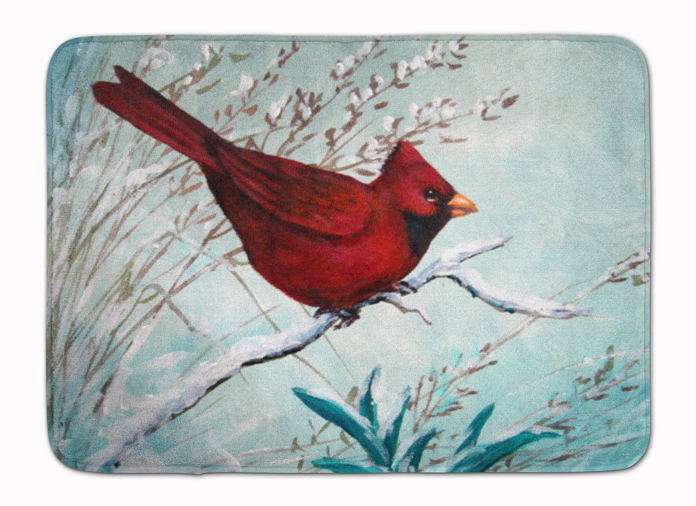 Caroline's Treasures Cardinal Winter Red Bird Floor Mat, Multicolor, 19" x 27"