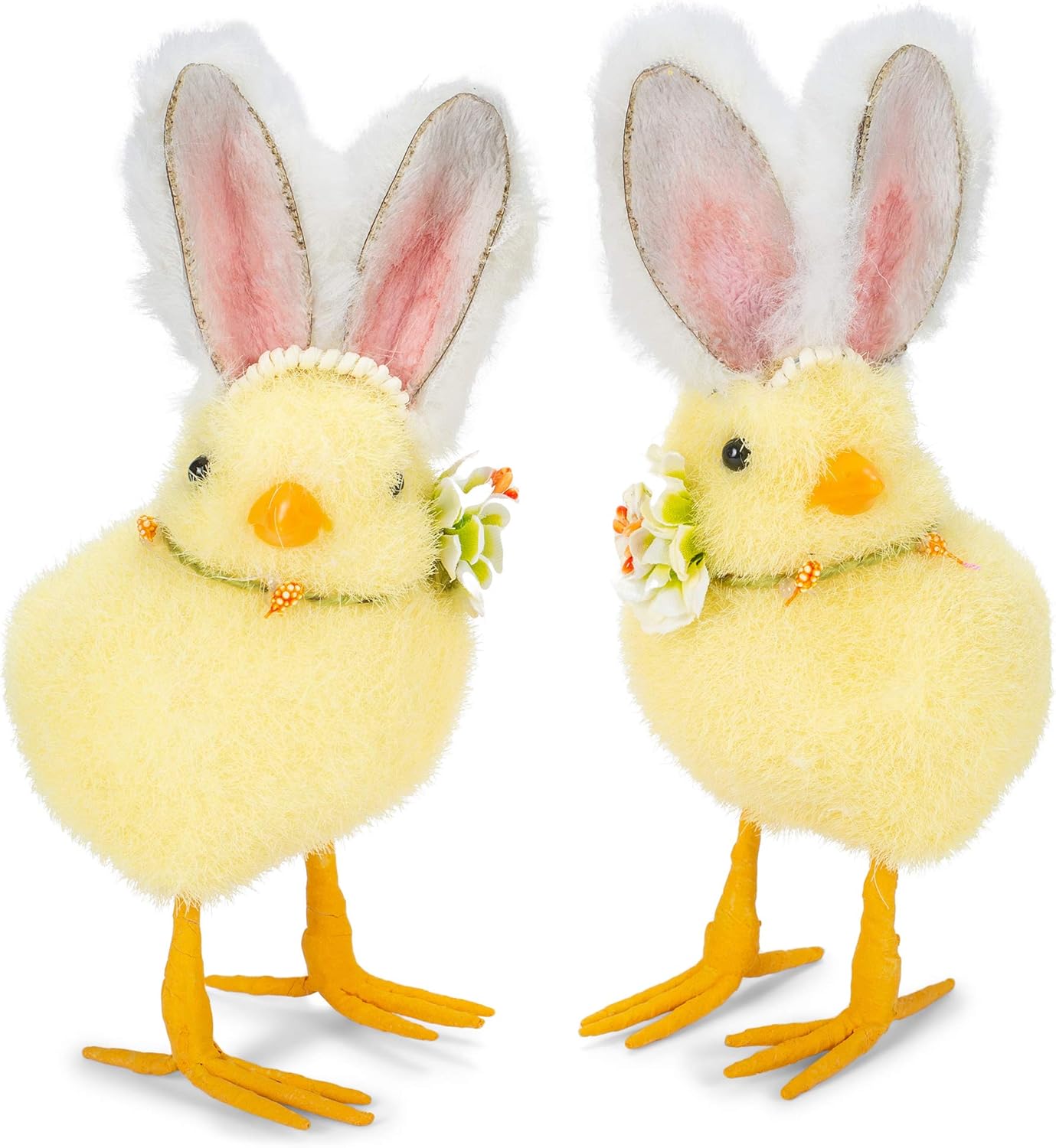 RAZ Imports Easter Chicks Bunny Rabbit Ears Set of 2 7.5”