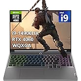 Lenovo Legion 5 16" WQXGA 165Hz Gaming Laptop, Intel i9-14900HX, 32GB DDR5, 1TB SSD, NVIDIA GeForce RTX 4060 8GB GDDR6, 4-Zone RGB Backlit Keyboard, Windows 11, Gray (Renewed)