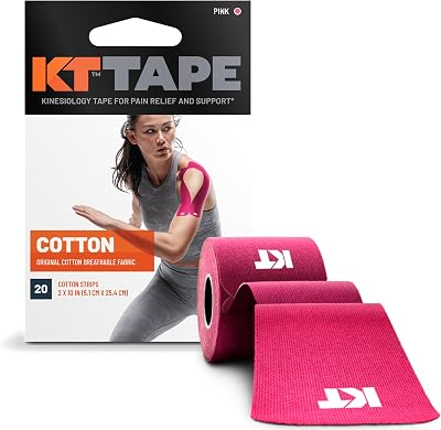 KT Tape Original Pre-cut 20 Strip Cotton Pink - Kinesiology Tape