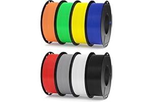 ELEGOO Rapid PLA Plus Filament 1.75mm Bundle 8 Pack x 250g, PLA+ 3D Filament for 30-600 mm/s High Speed, Fluid Printing, Dime