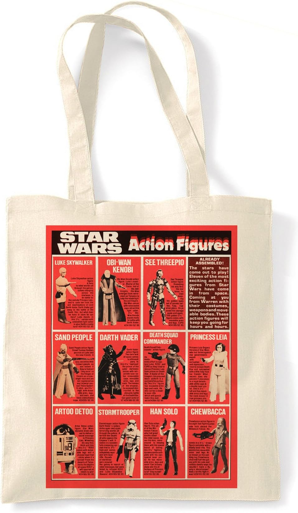 Star Wars Action Figures Tote Bag