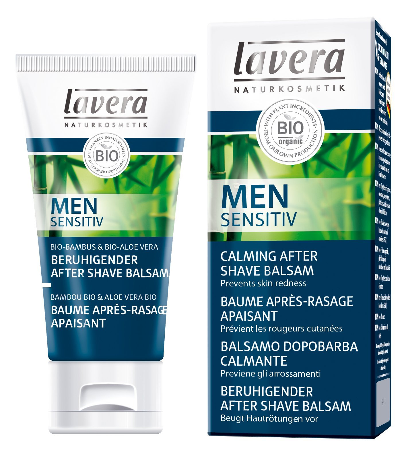 lavera Men Sensitiv After Shave Balm ∙ Prevents Skin Redness ∙ Vegan ✔ Organic Skin Care ✔ Natural & Innovative Cosmetics ✔ 50ml