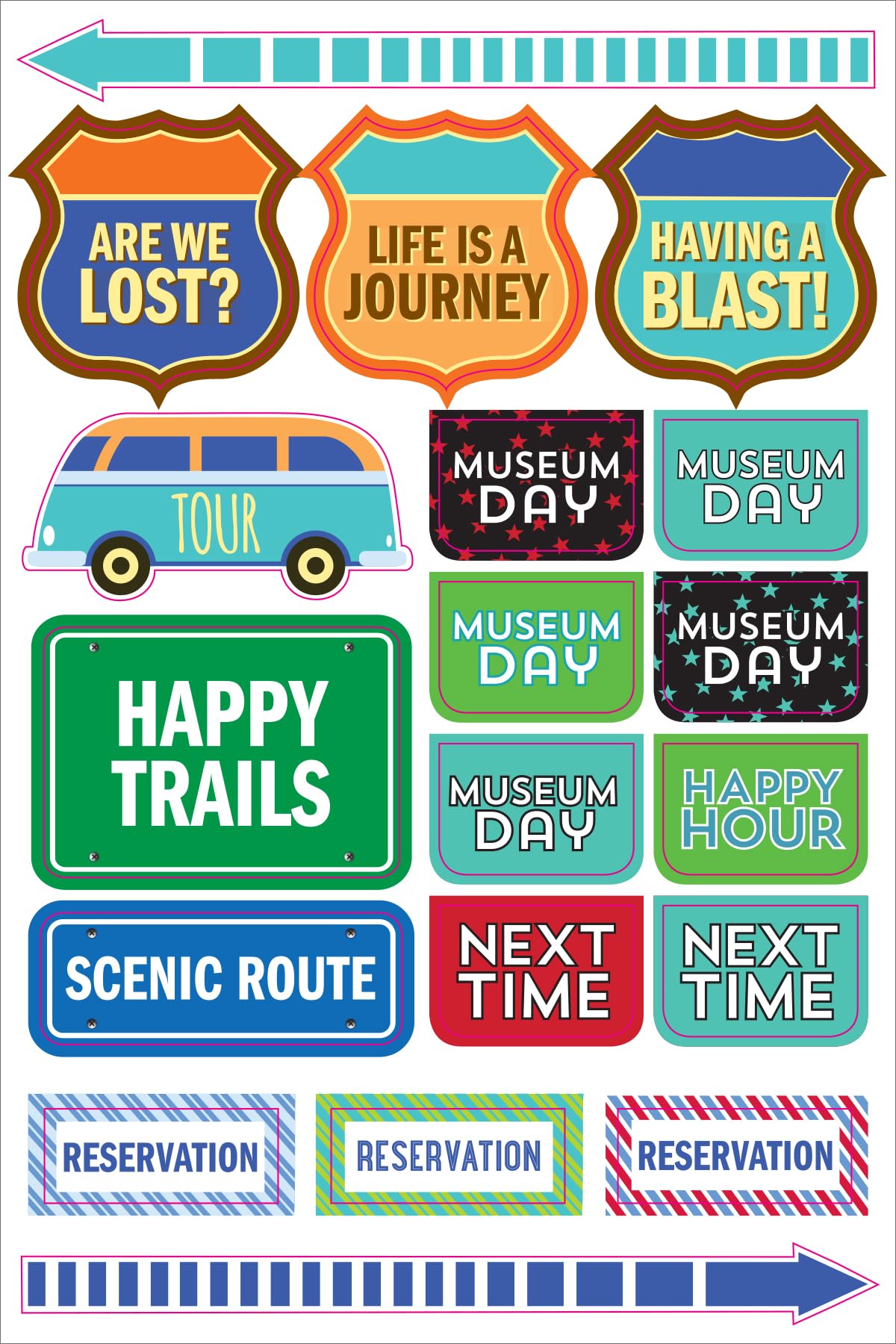 Essentials Travel Planner Stickers (set of 200+ stickers)