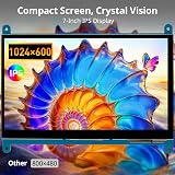ELECROW 7 Inch Touchscreen Monitor IPS 1024x600 HDMI for Raspberry Pi Windows view 4