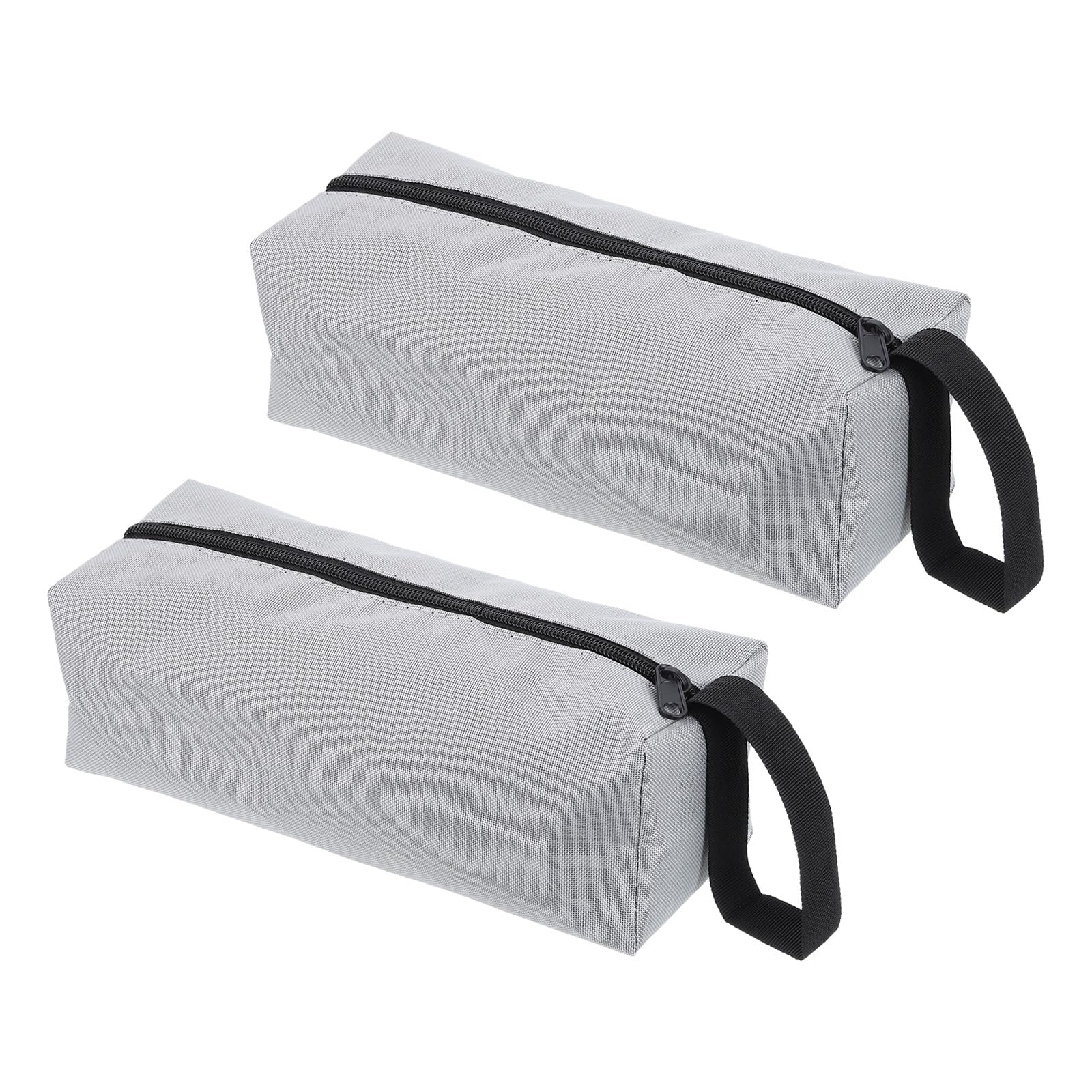 PATIKIL 10" Zipper Tool Pouch, 2 Pack Multipurpose Tool Bag Waterproof Tote Bag Storage Organizer for Screwdrivers Pliers, Grey