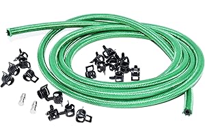 TUKIMA Universal Premium Viton Diesel Return Line Kit (6ft of line, 2 plugs, 20 clamps) (6 ft.)
