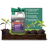 Medina Plus Soil Activator - Liquid Soil Loosener for Lawns &amp; Gardens - Micronutrient-Rich Soil Conditioner &amp; Softener - Used with House Plant Fertilizer, Liquid Plant Food for Houseplants - 1 End Qt