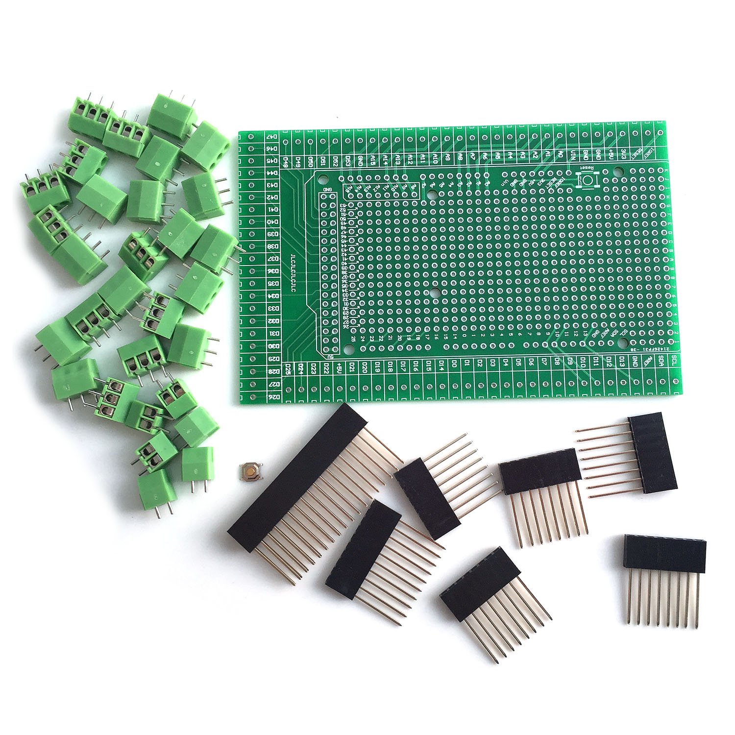 DollaTek Prototype Screw/Terminal Block Shield Board Kit For MEGA 2560 R3 DIY