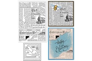 GLOBLELAND Matrices de découpe vintage en métal transparent pour la fabrication de cartes, le gaufrage, le scrapbooking