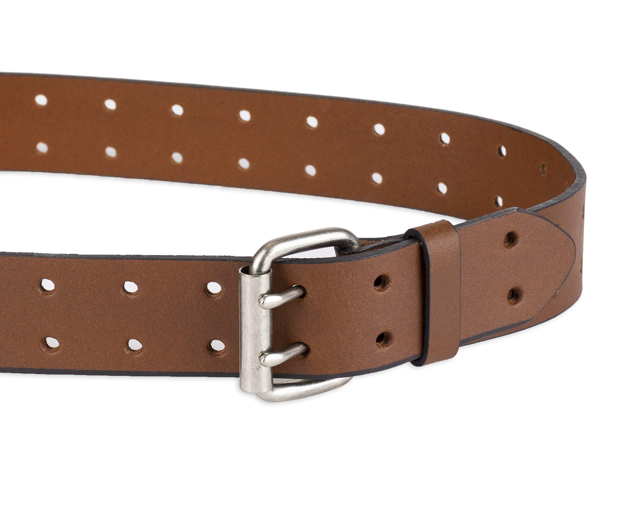 Dickies Men's Leather Double Prong Belt, Tan, 44 on Galleon Philippines