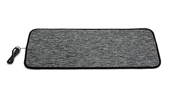 Heizteppich 30x85cm Anthrazit Beheizbarer Teppich