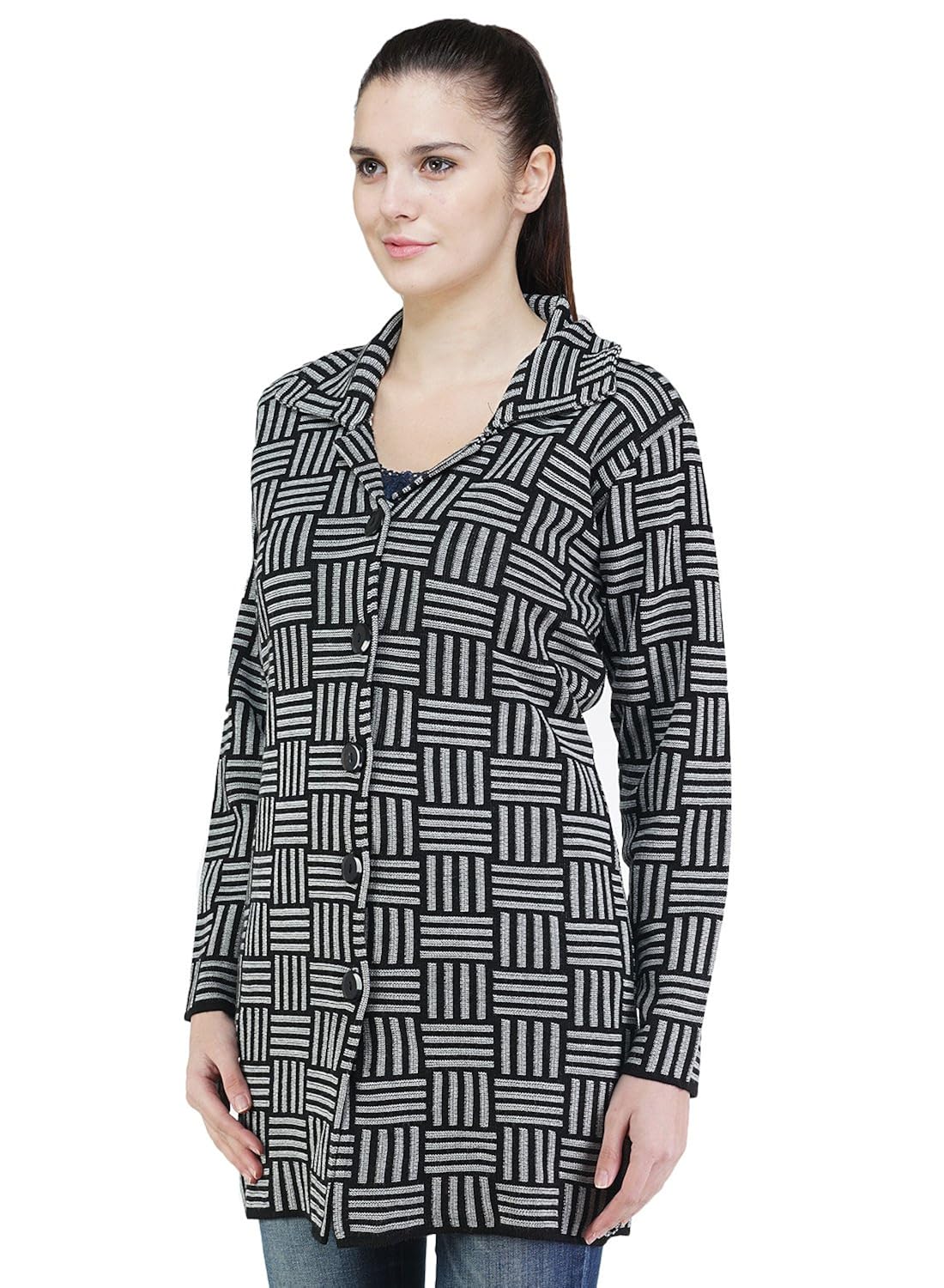 montrex gray color stylish women cardigans