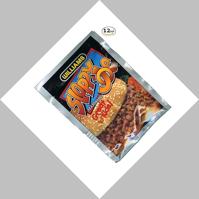 Williams Sloppy Joe Seasoning 12 Pack Packaged Sloppy
