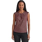 Kasper Women's Cap Sleeve Printed Foil Top