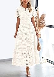 PRETTYGARDEN Womens 2025 Summer Maxi Dress Short