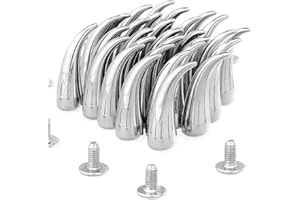 RUBYCA 20 sets 21mm Silver Color Cat Claw Studs and Spikes Metal Screw Back Leather-craft Findings