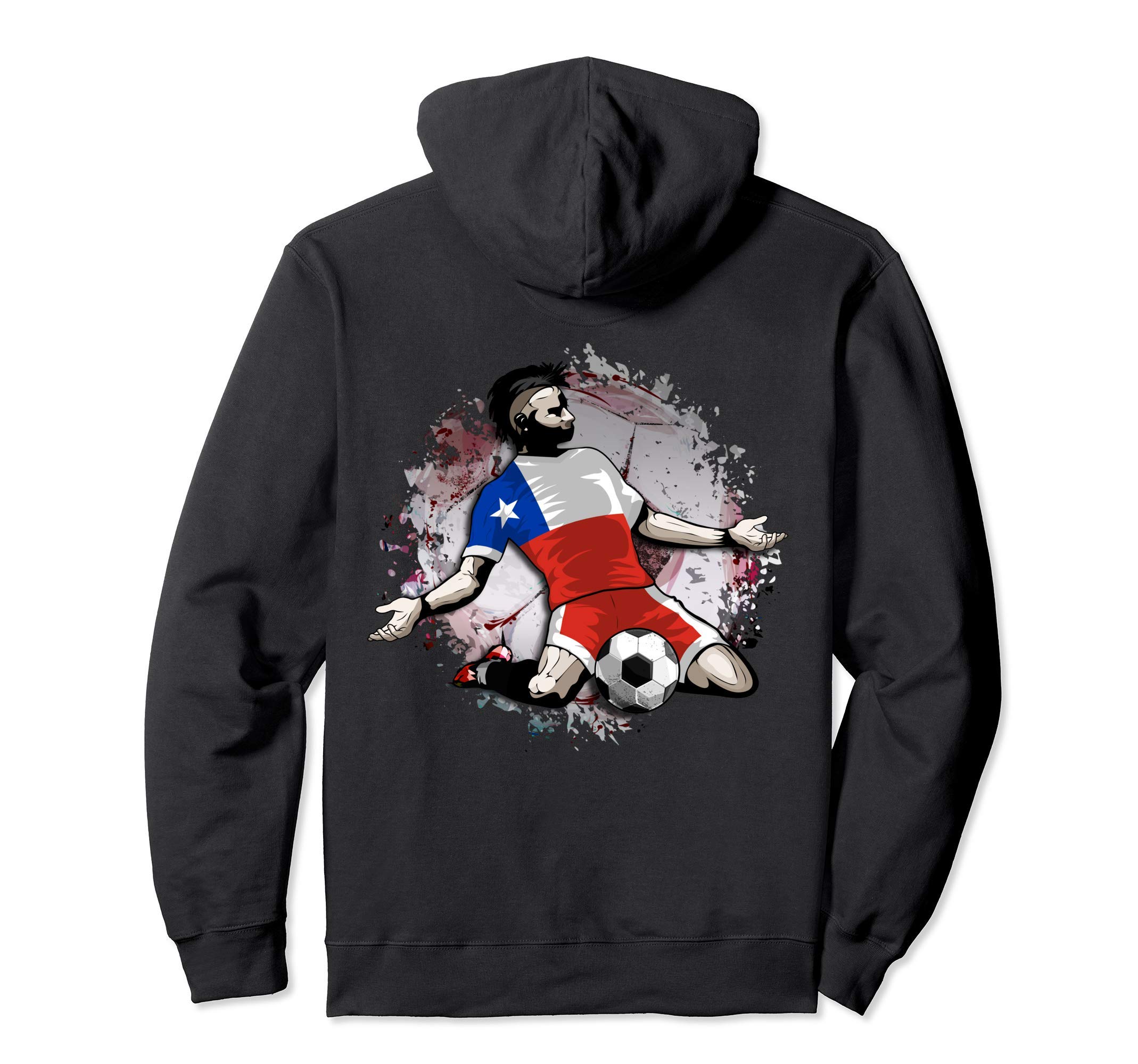 Chile Soccer Chilean National Flag Proud Football Lovers Art Pullover Hoodie