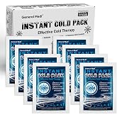 General Medi Instant Ice Cold Pack (4&rdquo;x 5.5&rdquo;) &ndash; 8 Packs Disposable Cold Therapy Ice Packs for Pain Relief, Swelling, Inflammation, Sprains, Toothache &ndash; for Athletes &amp; Outdoor Activities
