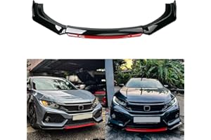JMTBNO Front Bumper Lip Splitter,Car Front Lip Spoiler Body Kit Compatible with Honda Civic Chevy Camaro VW Golf Infiniti G37 Mitsubishi Lancer Mercedes Benz