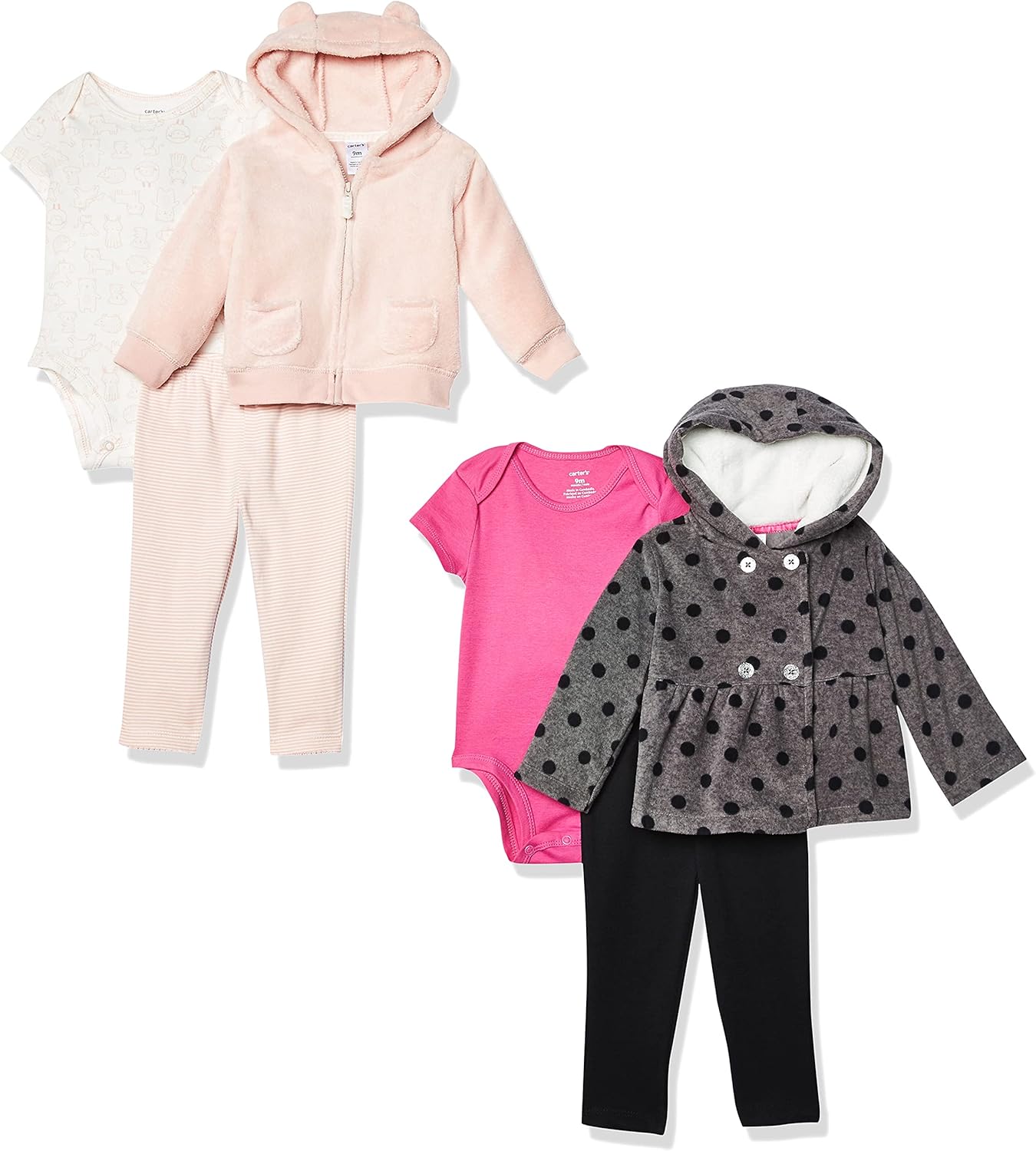 Carter's Baby Girls 2Pack 3Piece Cardigan Set Cardigan Sweater Buy