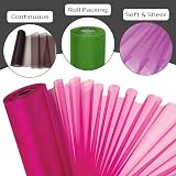Trimming Shop Organza Roll Snow Sheer Glitter 25m x 29cm Pink view 3