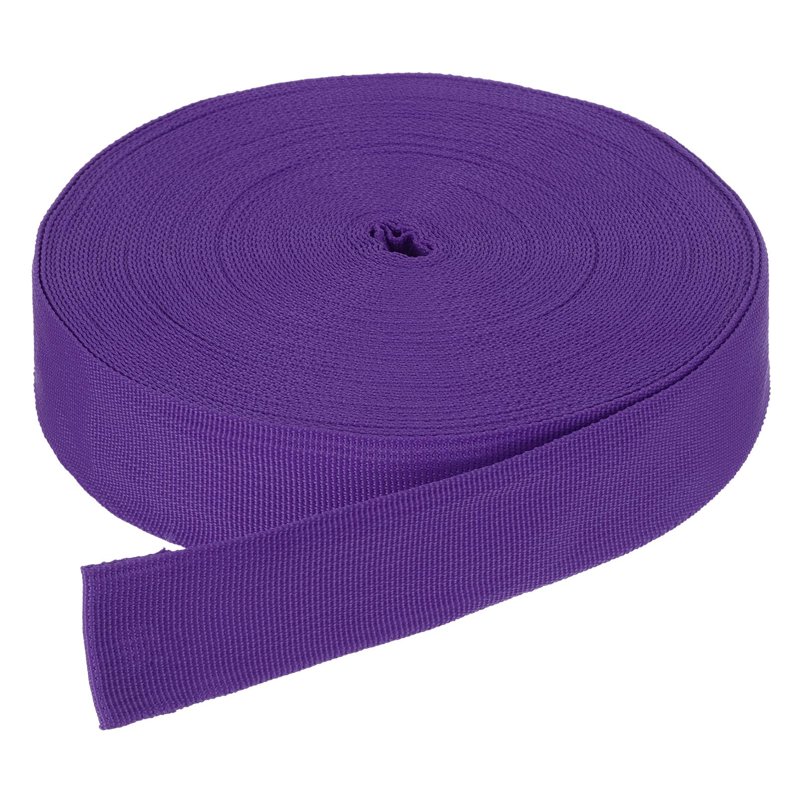 DMiotech 50 Yard x 1 1/2 Inch Width Nylon Webbing Strap Poly Flat Webbing Strapping for DIY Craft Backpack Strapping, Sewing, Outdoor Gear Repair, Dark Purple
