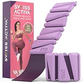 Swiss Activa+ 1lb wrist and ankle weights set of 2, leg weights for women, adjustable ankle weights, weighted wristbands, ankle weight, arm weights for women