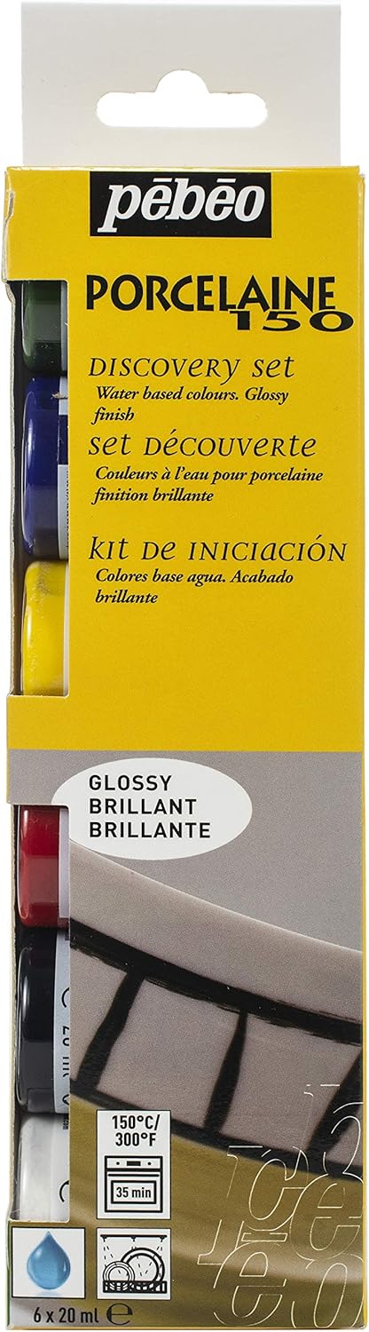 Amazon Co Jp ぺべオ 陶器用水性アクリル絵具 ポーセレン150 ディスカバリーセット ml X 6色 ホーム キッチン