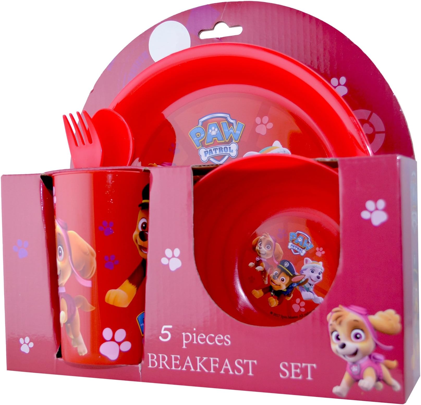 Paw Patrol 'Pawsome' 5 Piece Breakfast Dinner Set