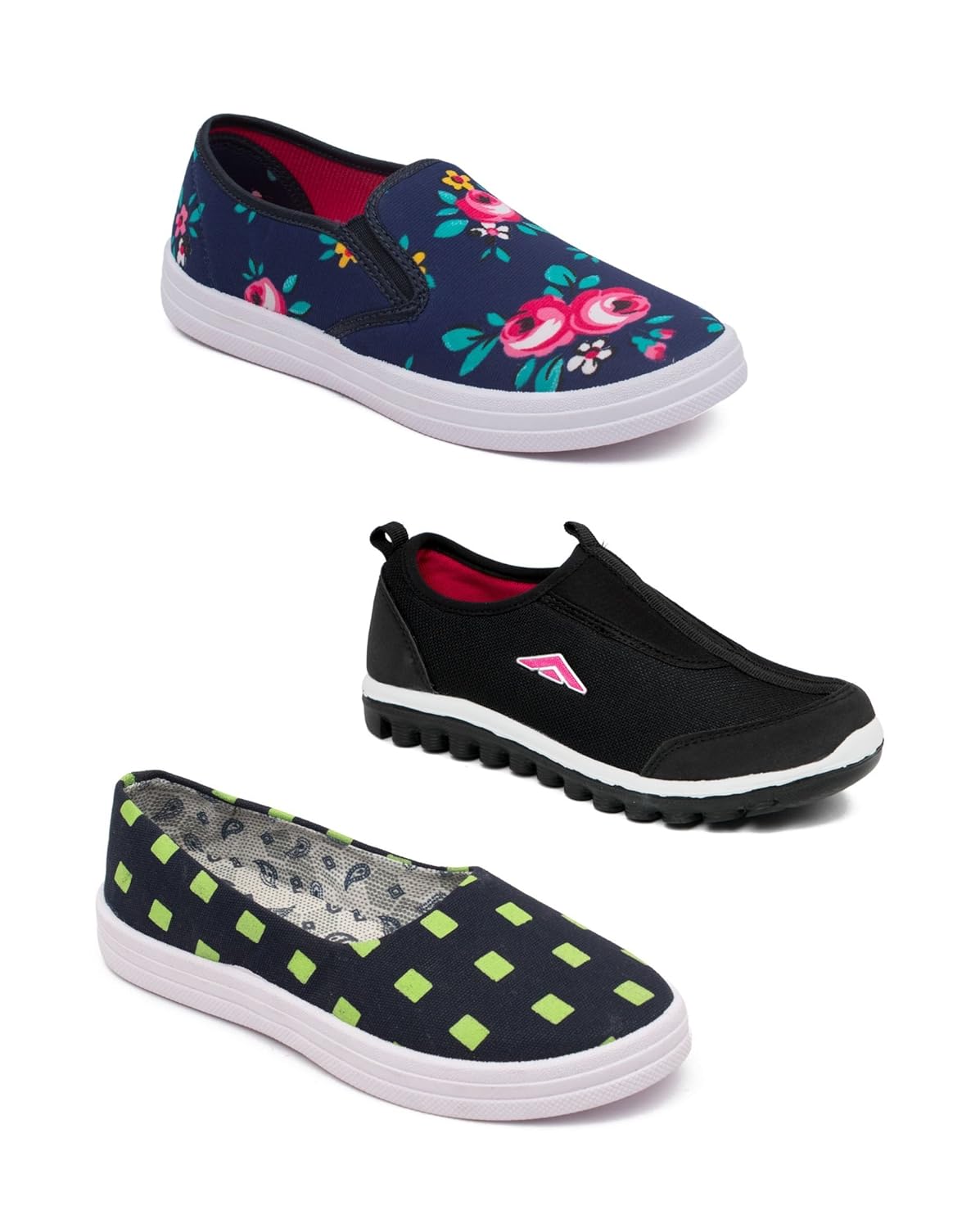 multicolor sports shoes