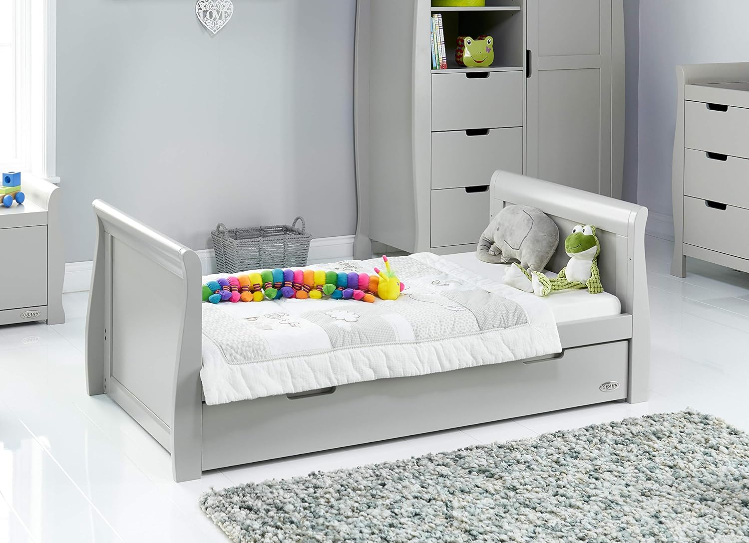stamford sleigh cot bed