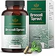 HERBAMAMA Broccoli Sprouts Capsules - 1000mg Broccoli Sprout Extract for Antioxidant & Immune Support - Vegan, Non-GMO Sulforaphane Supplements, 100 Caps
