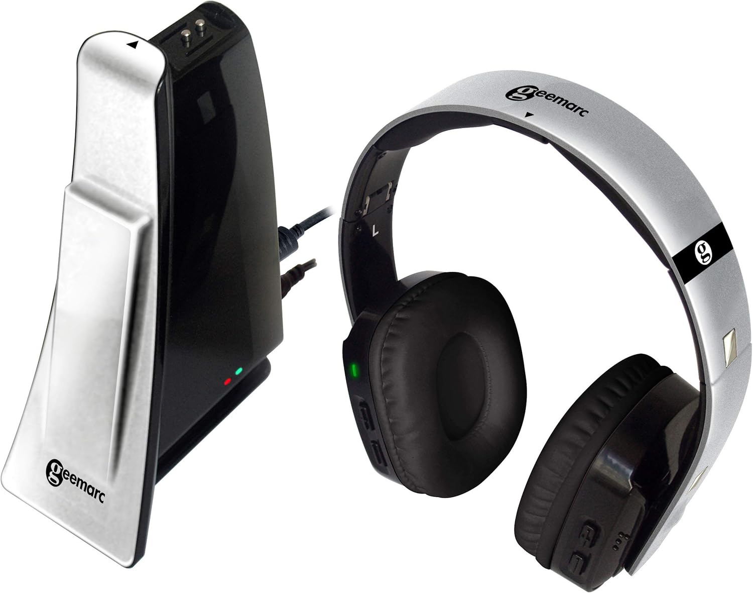 Geemarc CL7400 Opti, Amplified Wireless TV Headphones with Optical Connector, Over Ear Headphones for TV Smartphones and PC - Image 5