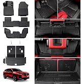 HOUCLEMIC Floor Mats for Acura MDX 2026 2022-2025 | All Weather Durable Trunk Cargo Liner with Backrest Mat Door Sill Guards, Odorless TPE Material, for Acura MDX Accessories