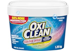 OxiClean Colour Shield Enzyme Laundry Stain Remover Powder, Effective on Grease, Blood, Wine Stains and More - Brightens Colo