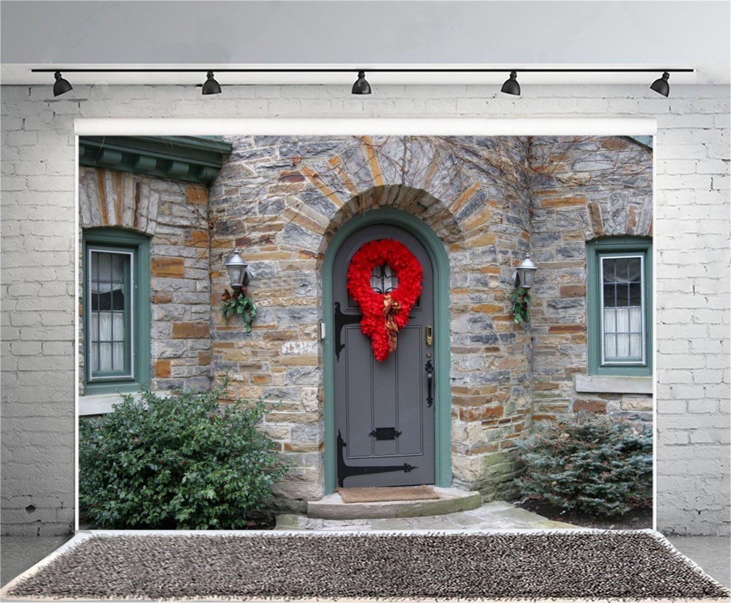 AOFOTO 7x5ft Vintage Front Door Photography Background