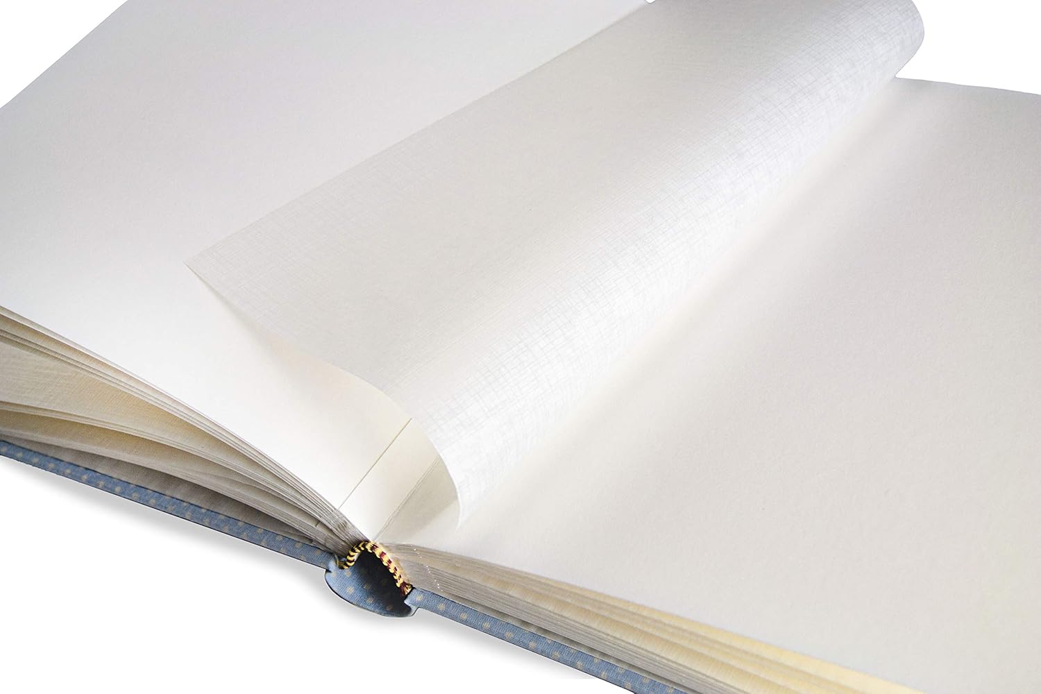 Mareli First Communion Photo Album 23 x 30 cm 60 White Pages in Thick and Durable Cardboard Intervaled with Pergamin, Goblet and Ears - Image 3