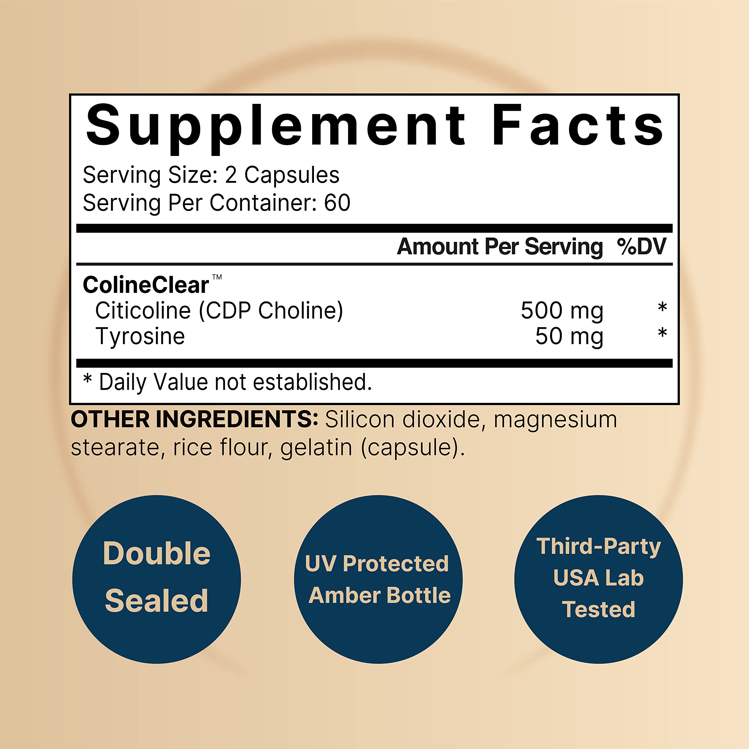 NatureBell Citicoline Supplements, CDP Choline, Citicoline 500mg Plus