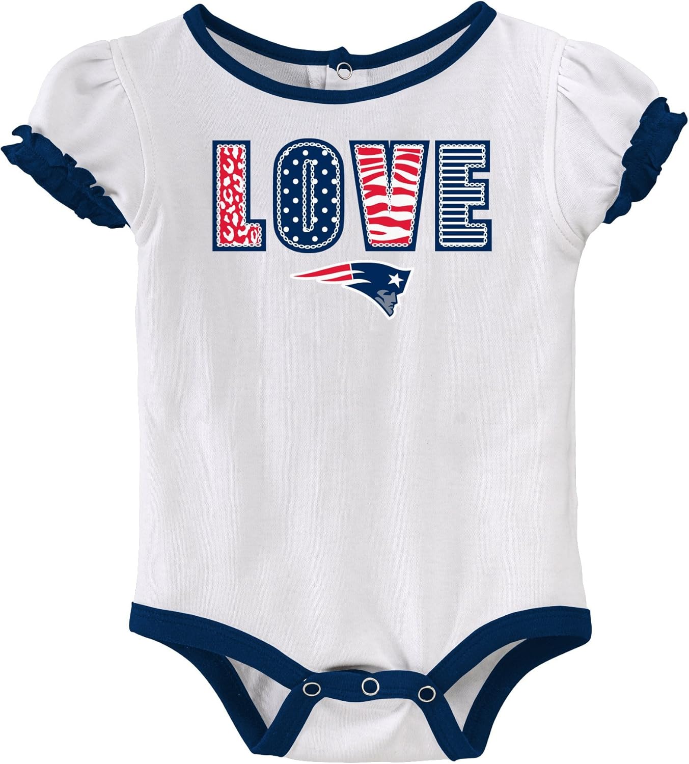 Amazon.com: NFL New England Patriots Girl's Newborn Infant Dress, 14, 18 Months, White: Clothing