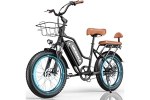 Urbrica Electric Bike for Adults, 1500W 30MPH,48V 20/23AH,Max 75Miles Electric Motorcycle 20" Fat Tire Dirt Bike, Shamano 7-Speed E-Bike Dual Shock Absorber UL Certified