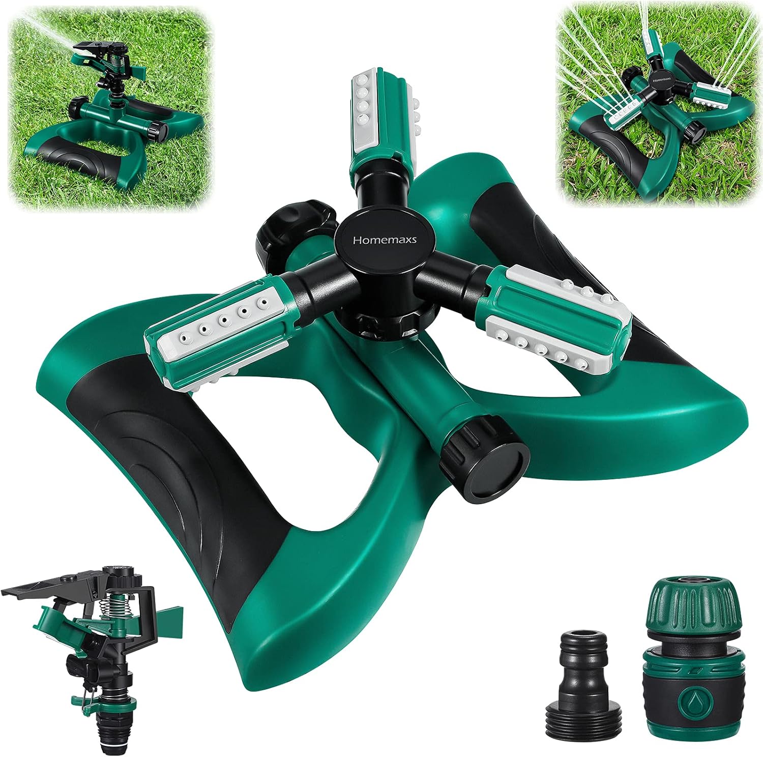 Buy Homemaxs Lawn Sprinkler with Impact Sprinkler Upgrade Garden