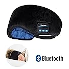 Bluetooth Sleeping Eye Mask Headphones,Lavince Wireless Bluetooth Headphones Music Travel Sleeping Headset 4.1 Bluetooth Eye Mask Handsfree Sleep Eye Shades Built-in Speakers Microphone Washable Black