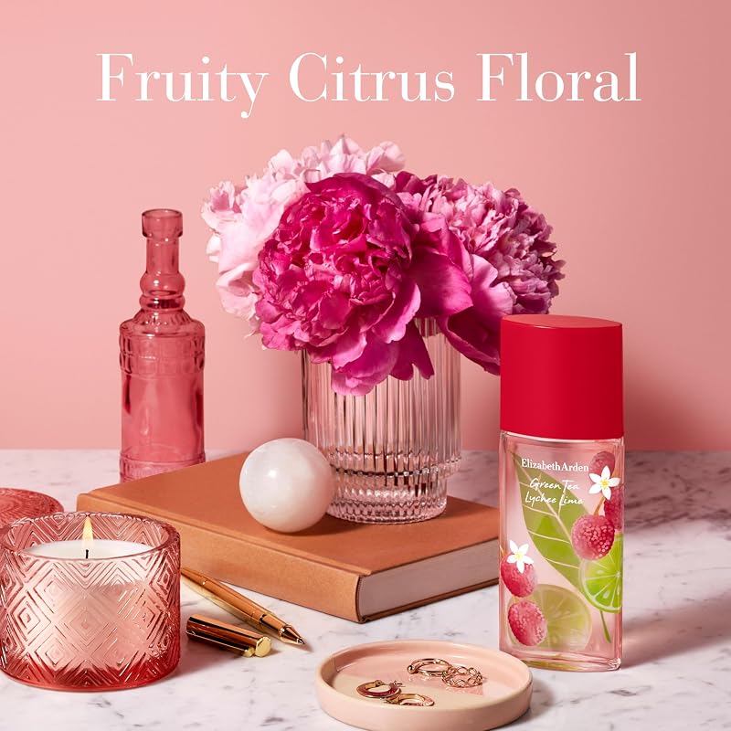 – Green Tea Lychee Lime, Eau de Parfum, Erfrischendes Parfüm mit grünem Tee, Litschi und Geranie, Damenparfüm, 100 ml