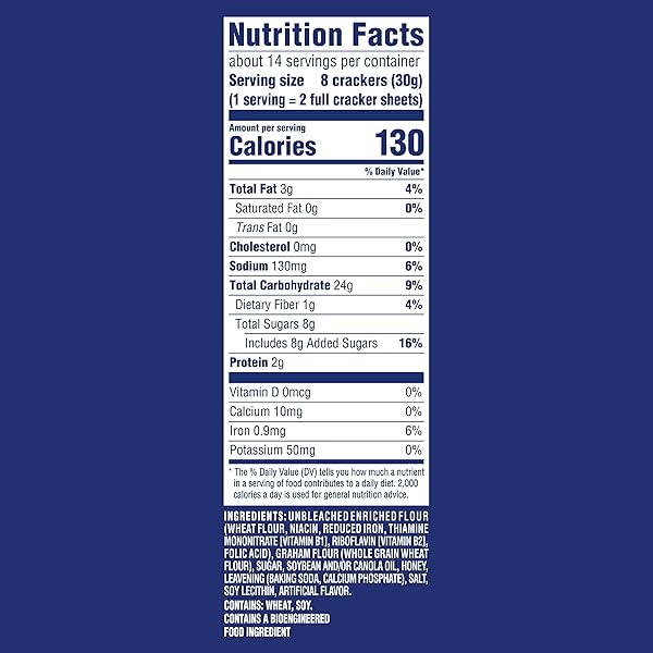 HONEY MAID GRAHAM CRACKERS, LUNCH SNACKS, 14.4 OZ