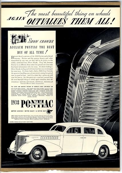 Amazon 1930年代 ポンティアック Pontiac 自動車 アメ車 レトロ ビンテージ アメリカ雑誌広告 インテリアポスターに 自動車広告 ホーム キッチン Amazon 1930年代 ポンティアック Pontiac 自動車 アメ車 レトロ ビンテージ アメリカ雑誌広告 インテリアポスターに 自動車広告 ホーム キッチン