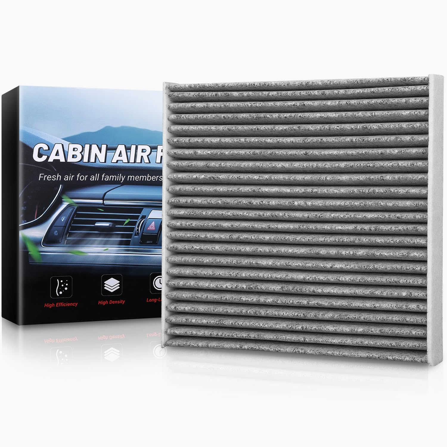 Photo 1 of Auto Dynasty Cabin Air Filter Compatible with 2006-2024 Land Rover Ranger Rover Lexus Scion Subaru Toyota 4Runner, Replacement for 72880AJ000 72880AJ00A 72880AL00A 8713902020 8713902070 E2945LI
