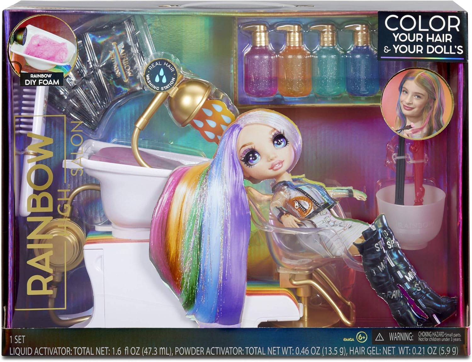 Amazon.com: Rainbow High Salon Playset 
